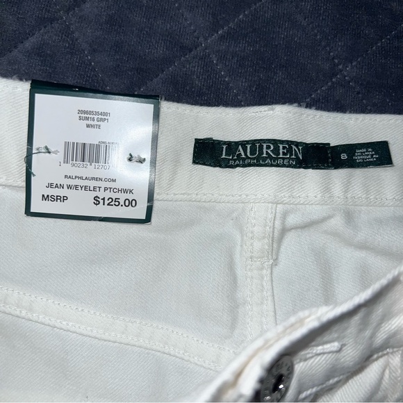 Lauren Ralph Lauren Girlfriend Jeans Women’s 8 Patchwork Embroidered Boyfriend - Picture 4 of 12